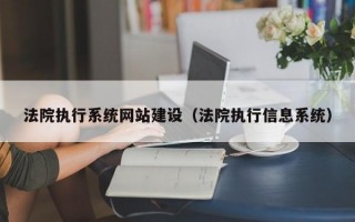 法院执行系统网站建设（法院执行信息系统）